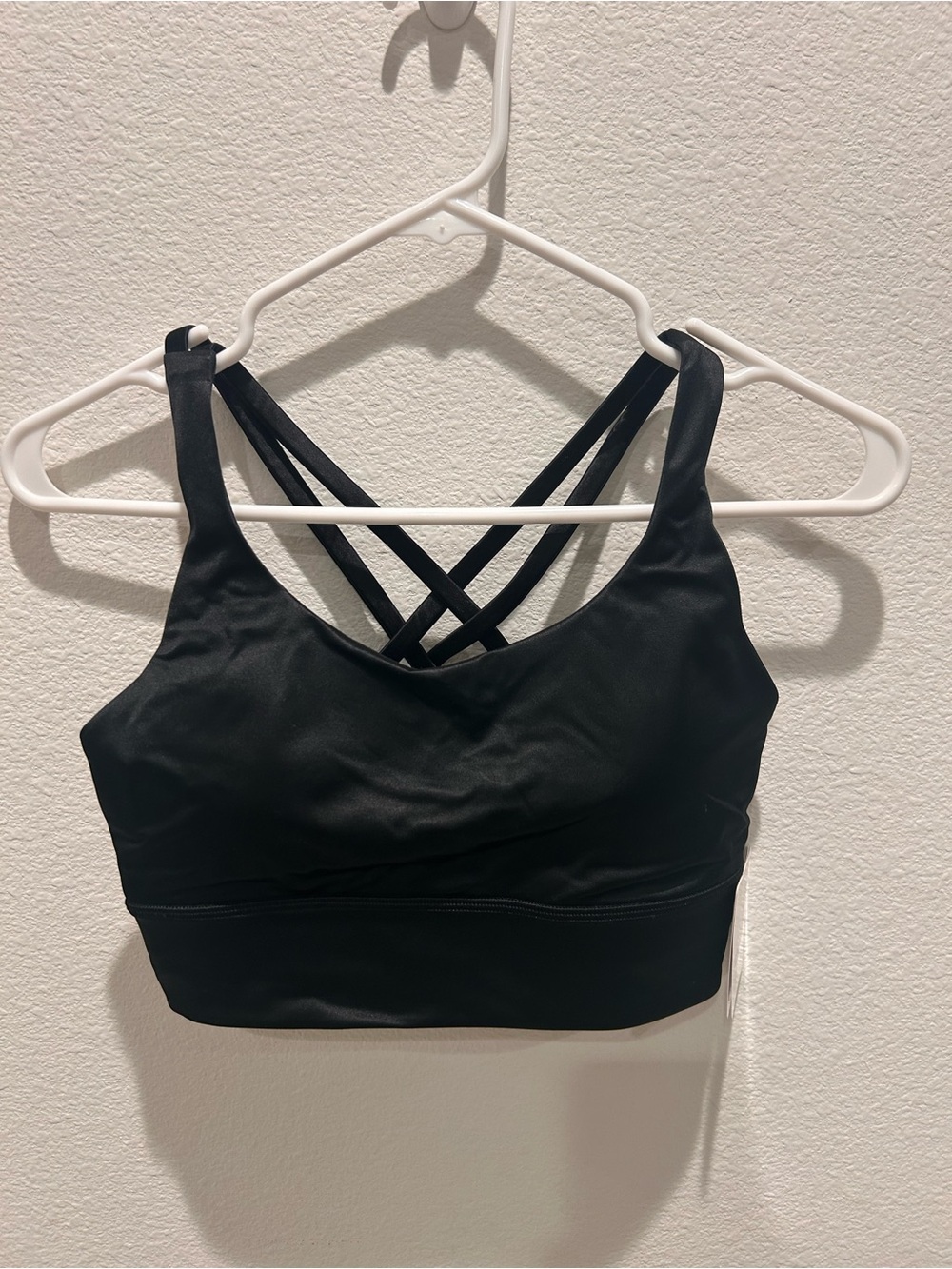 LULULEMON ENERGY LONGLINE BRA FOIL BLACK COLOR